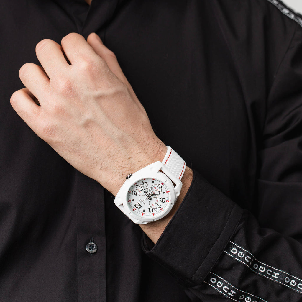 GUESS WATCHES W1256G2 - CHIC WHITE SILICONE TIMEPIECE-i-Watch-4