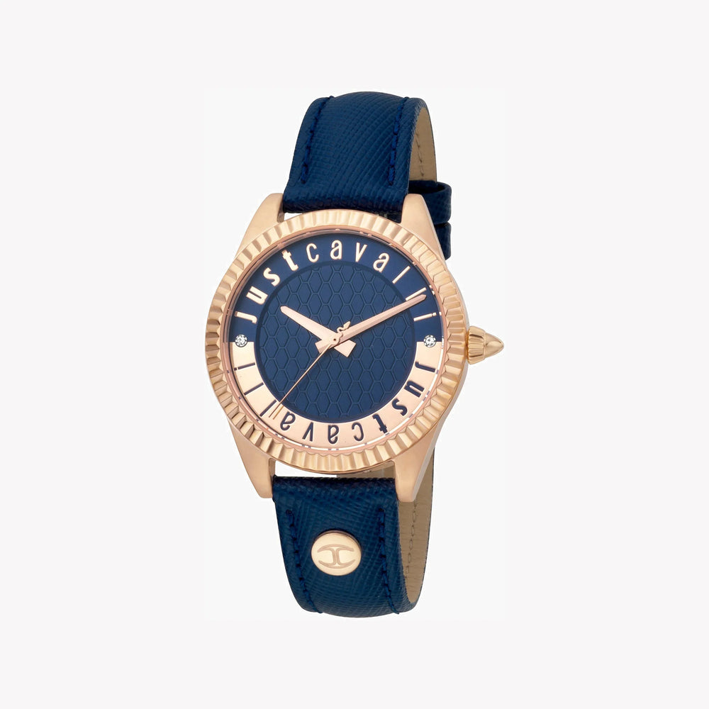 Just Cavalli Women's Blue Watch, Rose Gold Case | Jc1l133l0025 by i-watch