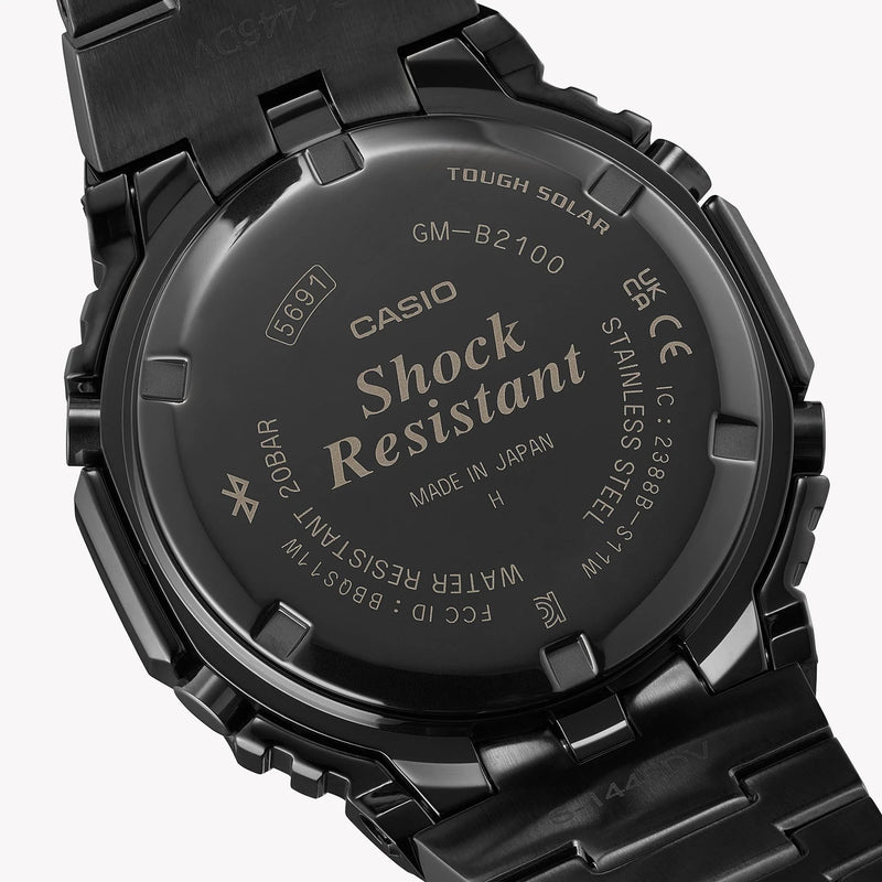 Casio Men's Black Stainless Steel Watch, Black Dial | Gm-B2100bpc-1aer by i-watch