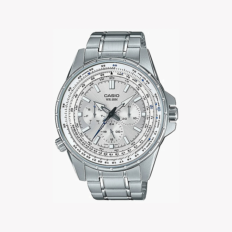Casio Mtp-Sw320d-7avdf - Sporty Elegance Men's Watch With Stainless Steel Bracelet by i-watch