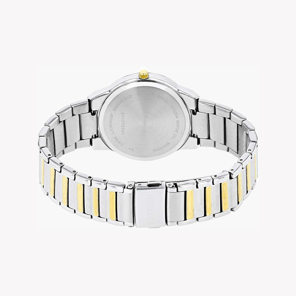 CITIZEN BI5064-50A DYNAMIC PRECISION - ELEGANT MEN'S WATCH with Silver Stainless Steel Case & Gold Band-i-Watch-3