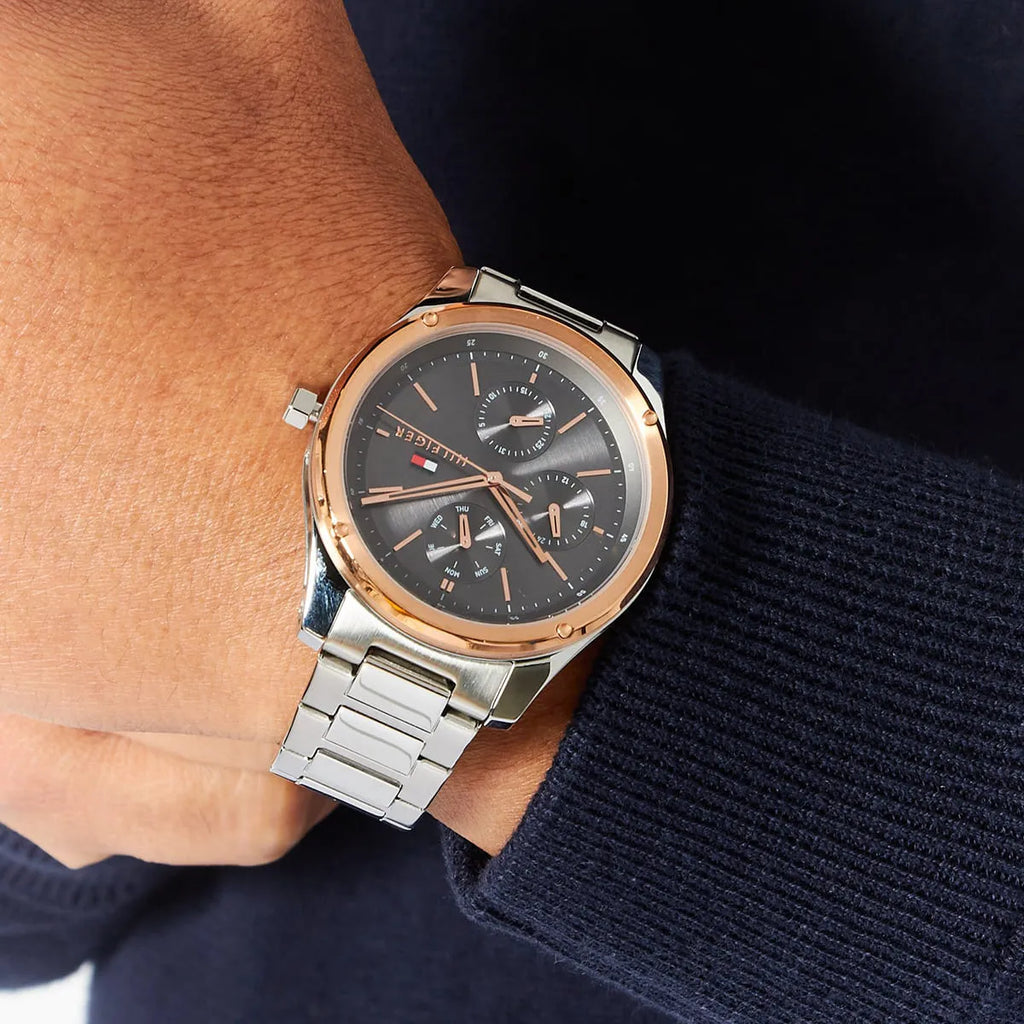 TOMMY HILFIGER Men's Stainless Steel Watch, Silver | 1710541