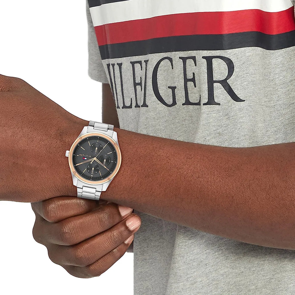 TOMMY HILFIGER Men's Stainless Steel Watch, Silver | 1710541