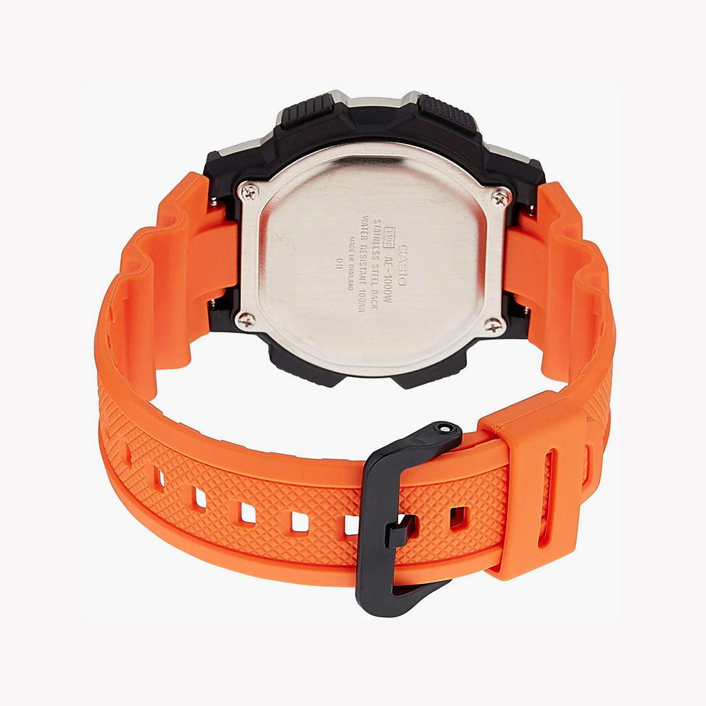 Ae-1000w-4bvdf Men's Resin Watch, Black/Orange | Ae-1000w-4bvdf by i-watch