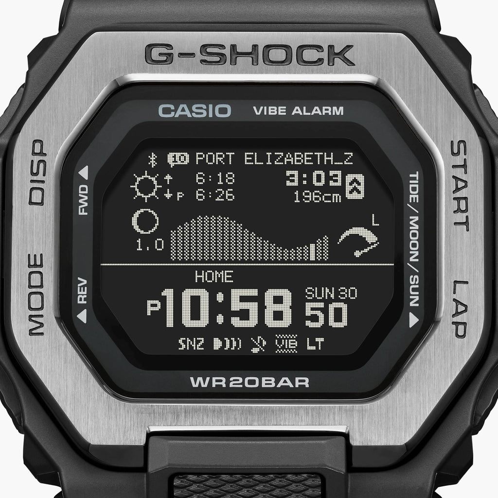 CASIO G-SHOCK GBX-100TT-8DR ELEMENTAL ADVENTURER - MEN'S WATCH WITH BLACK STAINLESS STEEL CASE AND WHITE BAND-i-Watch-5