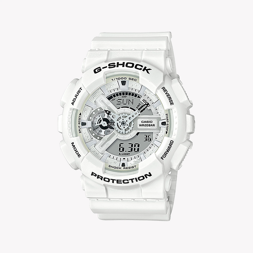 Casio G-Shock Ga-110mw-7adr Bold Adventure - Men's White Resin Watch 200m Water Resistant by i-watch