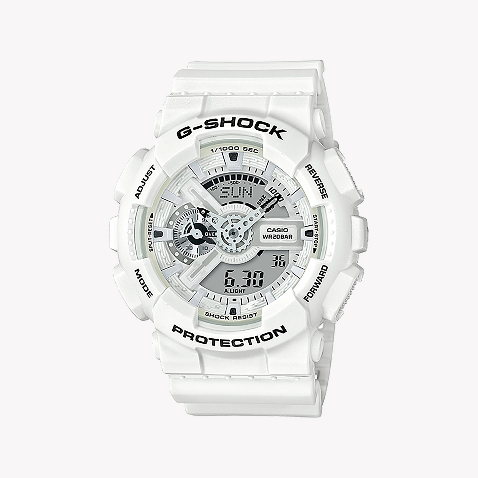 Casio G-Shock Ga-110mw-7adr Bold Adventure - Men's White Resin Watch 200m Water Resistant by i-watch