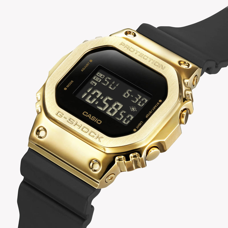 G-Shock Men's Gold & Black Resin Watch, Stainless Steel | Gm-5600g-9dr by i-watch