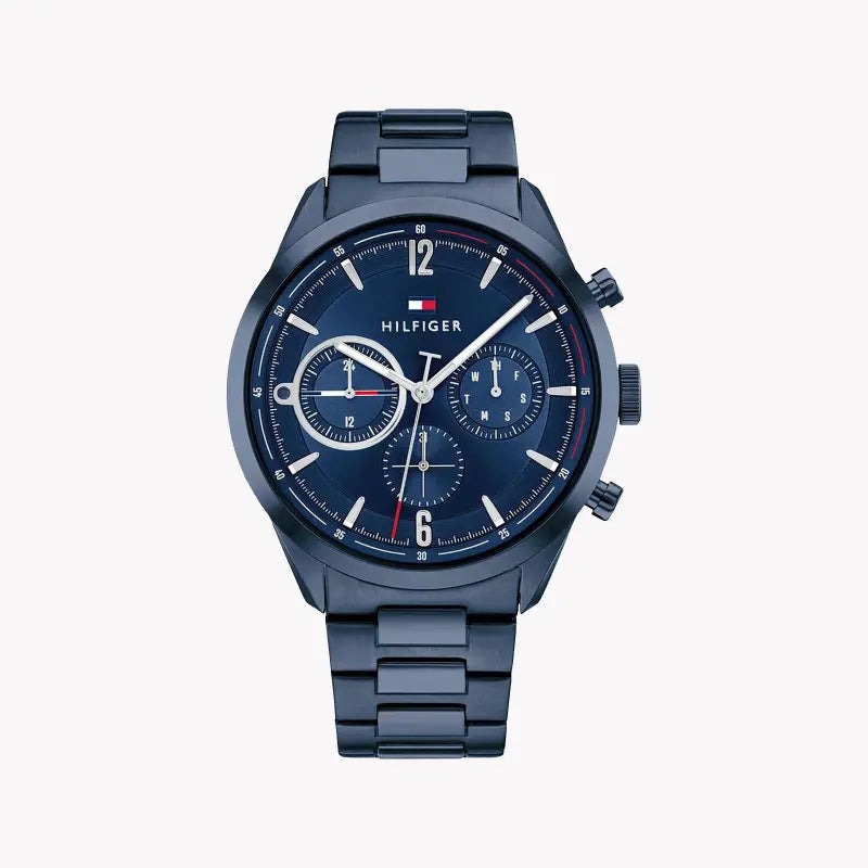 Tommy Hilfiger Men's Dark Blue Stainless Steel Watch | 1791945