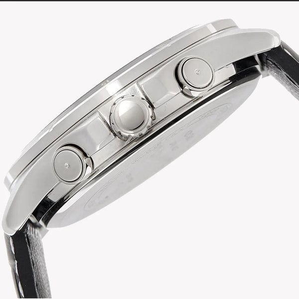 MTP-1374L-1AVDF - TIMELESS ELEGANCE: MEN'S STAINLESS STEEL WATCH WITH LEATHER STRAP-i-Watch-2