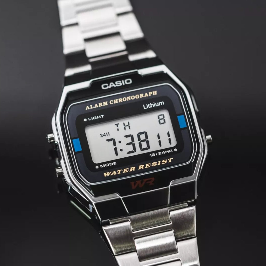 CASIO A163WA-1QES STYLISH MULTIFUNCTIONAL UNISEX WRISTWATCH - ELEGANCE MEETS DURABILITY-i-Watch-5