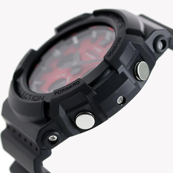 Casio G-Shock Gas-100ar-1adr - Rugged Elegance Men's Watch With Black Resin Band & Digital Dial by i-watch