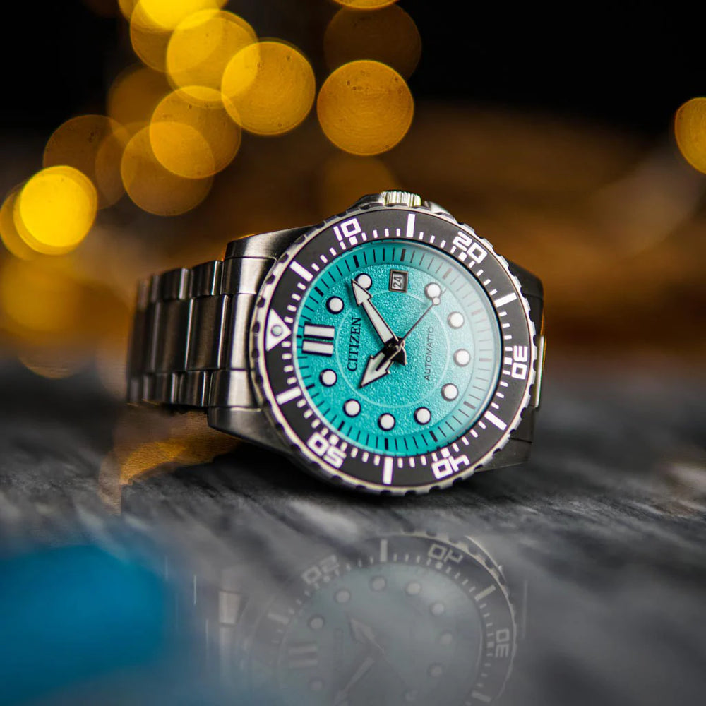 Citizen Nj0170-83x Men's Automatic Watch - Sleek Silver Style With Blue Dial & Date Display by i-watch