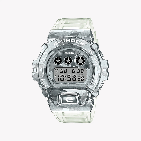 G-Shock Unisex White Resin Watch, Digital Dial | Gm-6900scm-1dr by i-watch