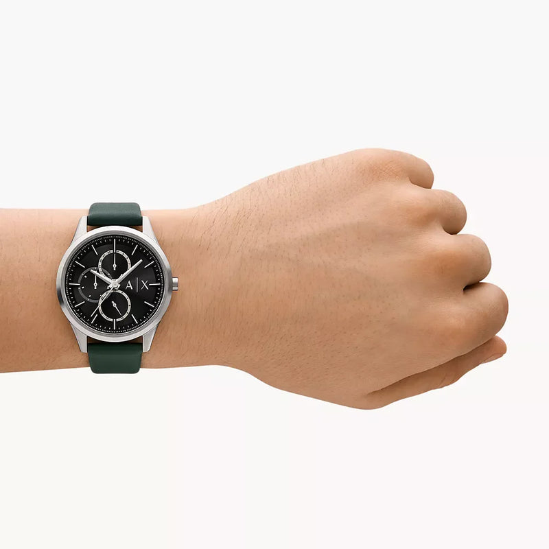 Armani Exchange Women's Green Leather Watch, Black Dial | Ax1883 by i-watch