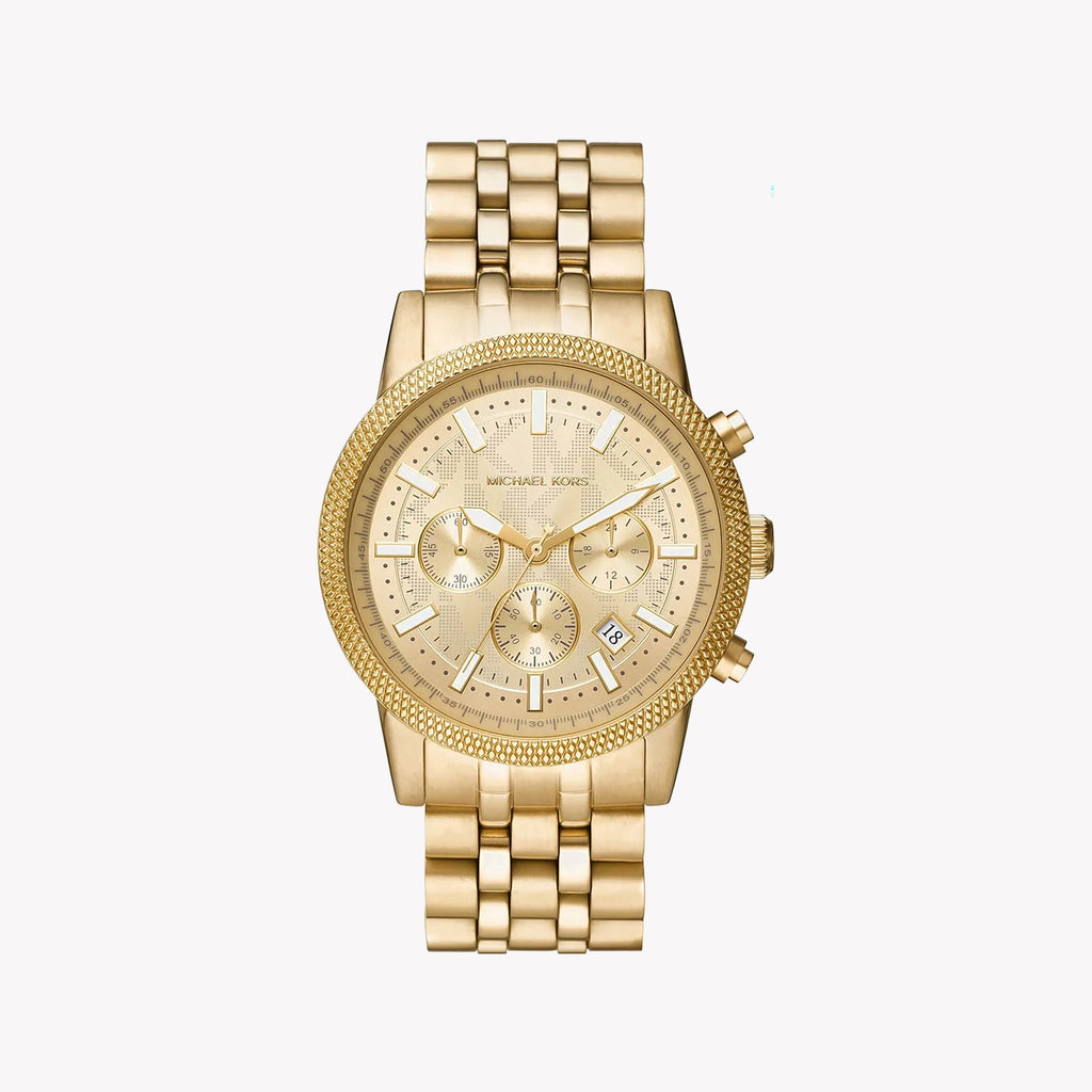 MICHAEL KORS MK8953 LUXE GOLD TIMEPIECE - REFINED SOPHISTICATION FOR MEN