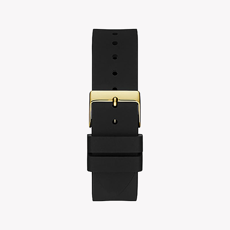 Guess Watches Women's Gold Stainless Steel, Black Silicone | Gw0118l1 by i-watch