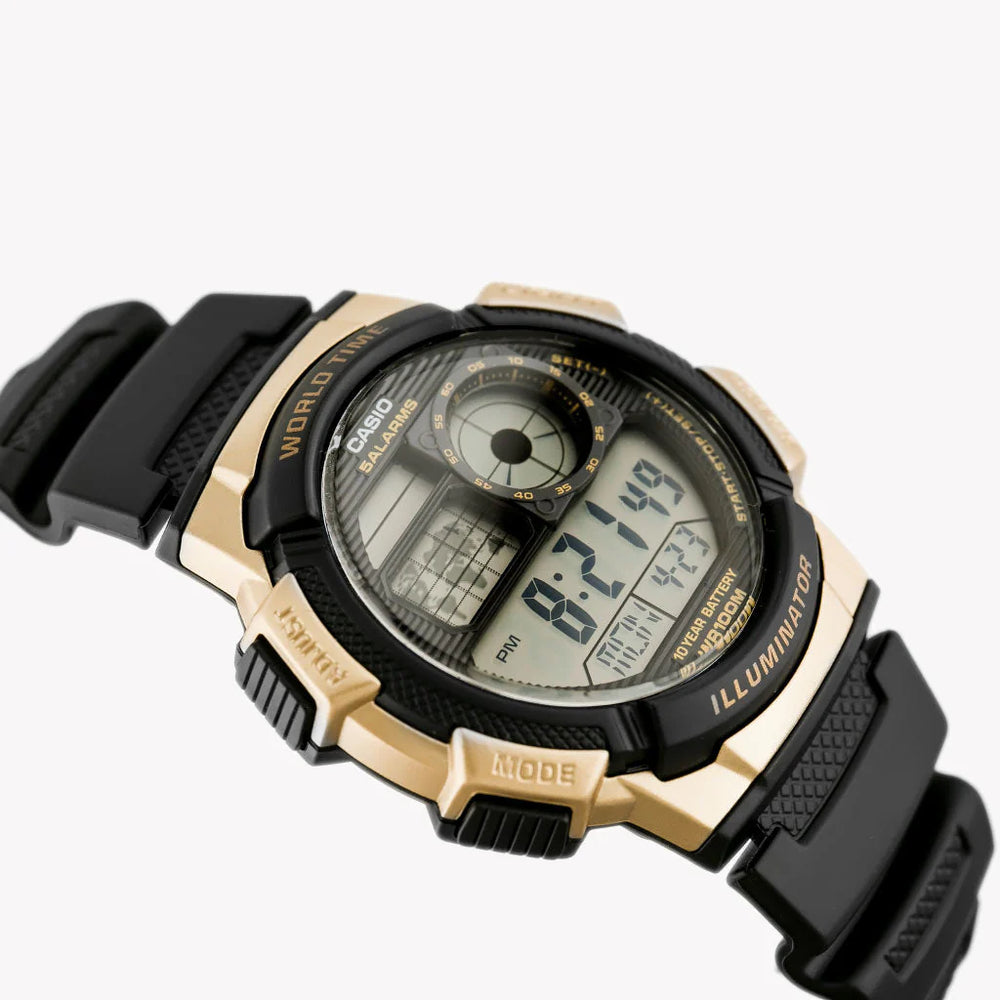 Casio Ae-1000w-1a3vdf Sporty Elegance - Men’S Resin Timepiece For Adventure & Style by i-watch