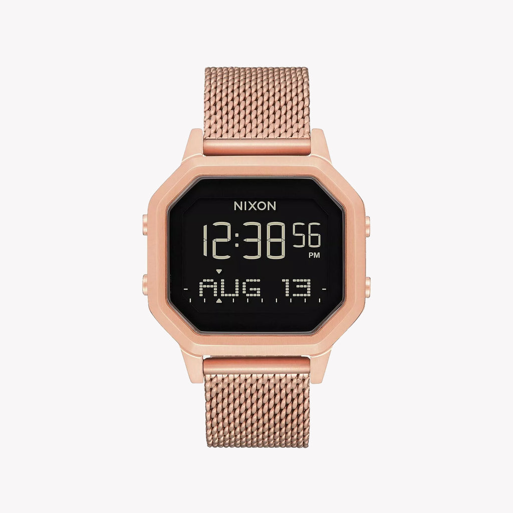 NIXON A1272-897 ROSE GOLD GLAM - ELEGANT WOMEN’S TIMEPIECE WITH BLACK DIAL & COMFORT BAND