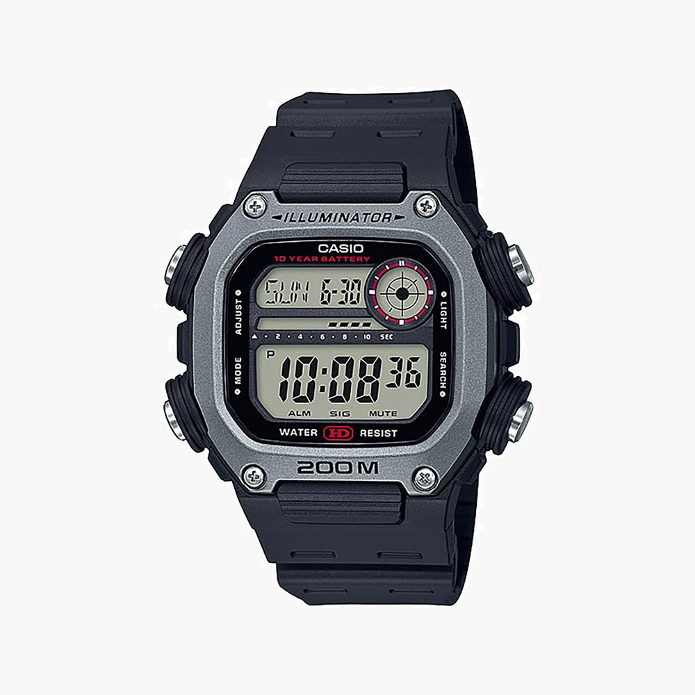 Casio Men's Black Resin Sport Watch, Digital Dial | Dw-291h-1avdf by i-watch
