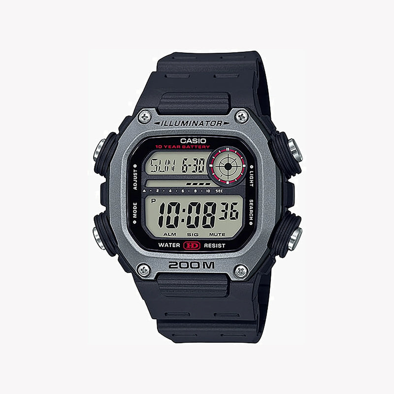 Casio Men's Black Resin Sport Watch, Digital Dial | Dw-291h-1avdf by i-watch