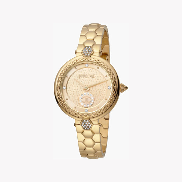 Just Cavalli Women's Gold Stainless Steel Watch, Champagne Dial | Jc1l128m0065 by i-watch