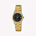 Casio LTP-V002G-1B Analog Gold Women's Watch