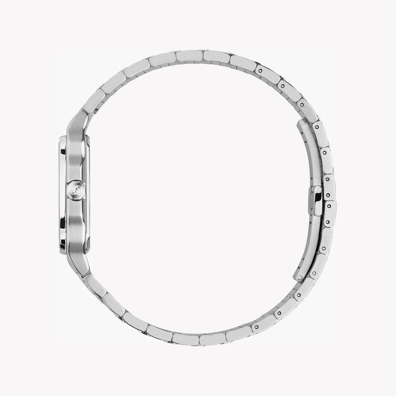 Gucci Men's Silver Stainless Steel Watch, Black Dial | Ya166505 by i-watch