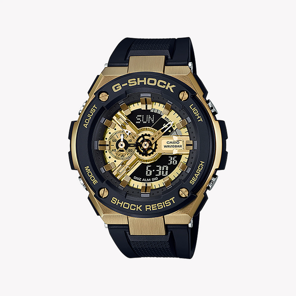 Casio G-Shock Gst-400g-1a9dr - Elegant Powerhouse Men's Watch With Gold Case & Black Band by i-watch