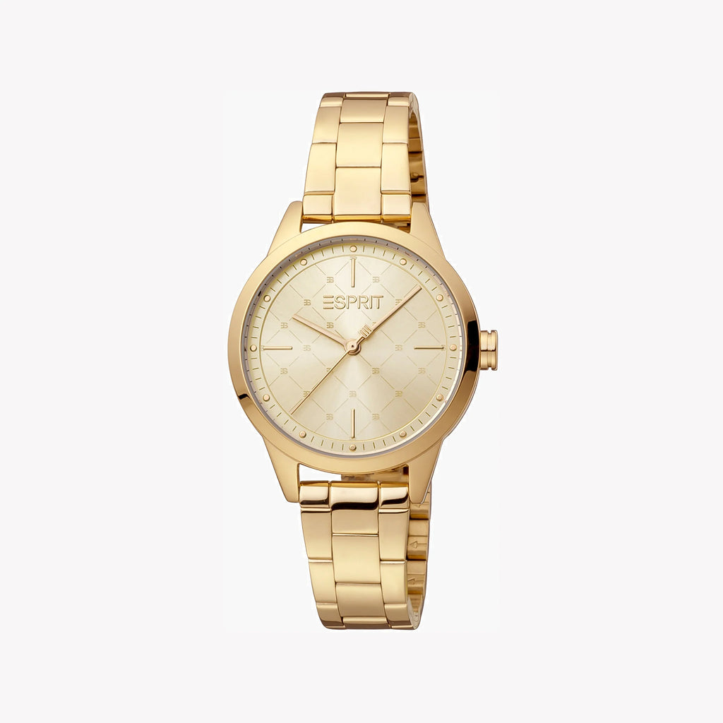 ESPRIT Women's Watch with Gold Stainless Steel Case and Gold Stainless Steel Band-i-Watch-2