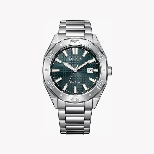 Citizen Men's Silver Stainless Steel, Green Dial | Bm7630-80x by i-watch