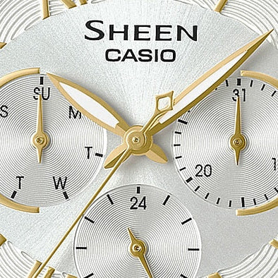 Casio She-3058sg-7audr - Elegantly Sporty Women's Watch With Gold & Silver Accents by i-watch