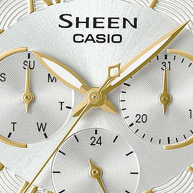 CASIO SHE-3058SG-7AUDR - ELEGANTLY SPORTY WOMEN'S WATCH WITH GOLD & SILVER ACCENTS-i-Watch-4