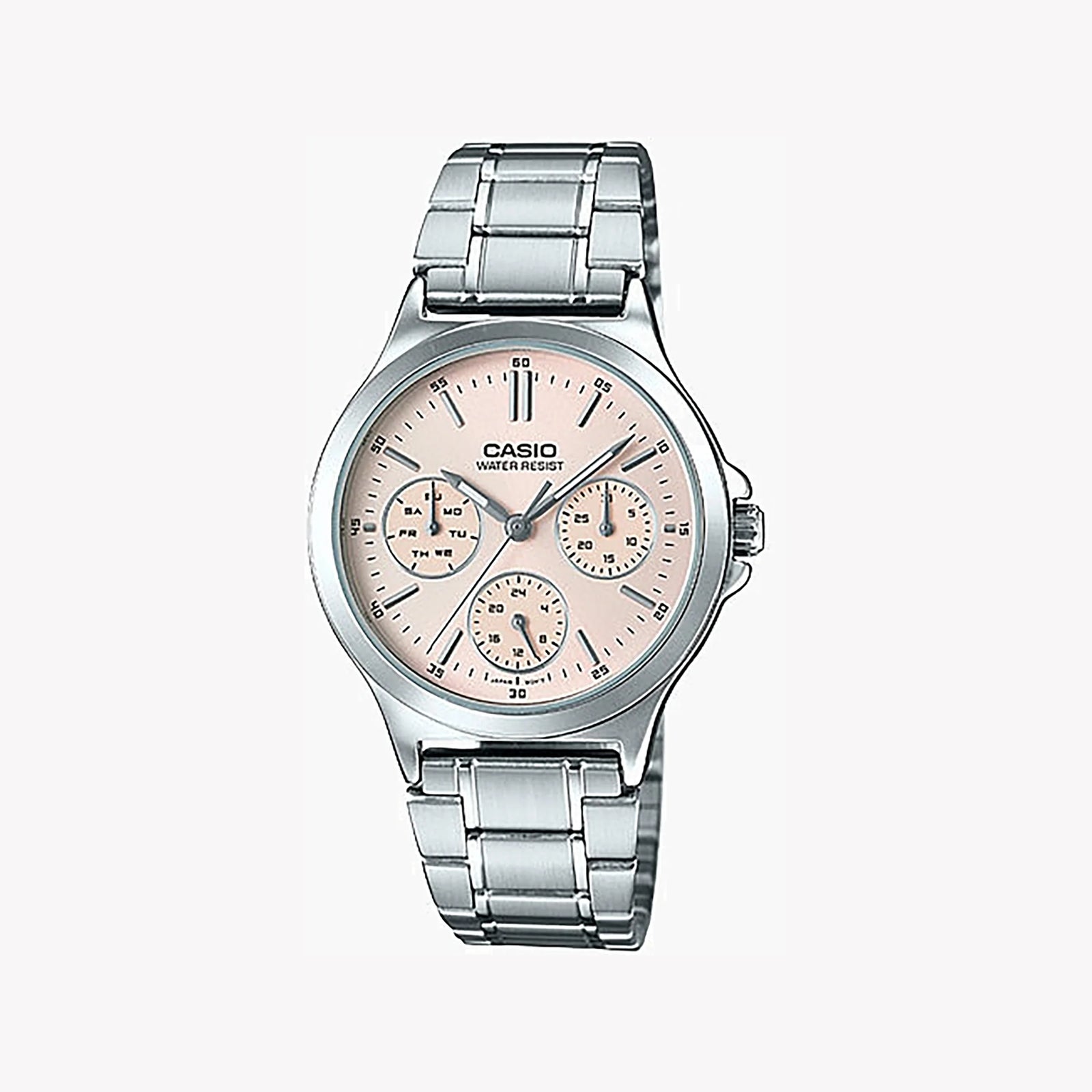 Casio Women's Stainless Steel Watch, White Dial | Ltp-V300d-4audf by i-watch