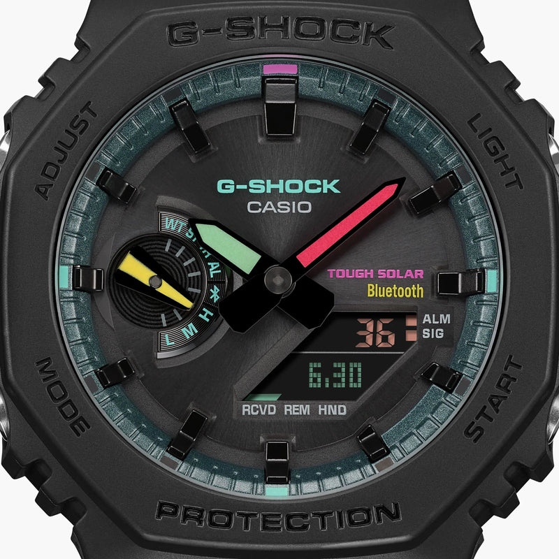 G-Shock Men's Matte Black Resin Watch, Digital Display | Ga-B2100mf-1adr by i-watch
