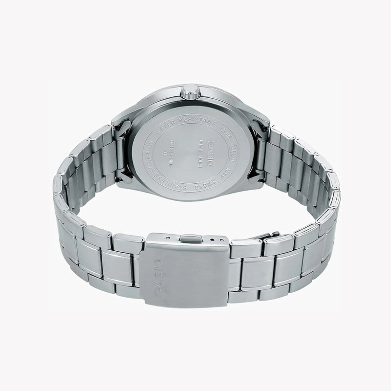 Casio Mtp-Sw340d-1avdf - Sporty Sophistication Men's Watch With Stainless Steel Band And Black Dial by i-watch