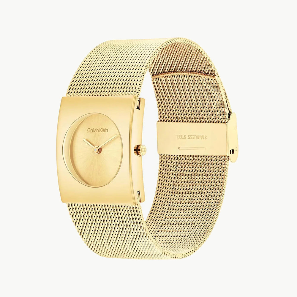 Ck Calvin Klein Women's Gold Watch, Gold Dial | K7a23121 by i-watch