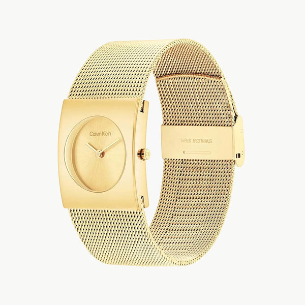Ck Calvin Klein Women's Gold Watch, Gold Dial | K7a23121 by i-watch