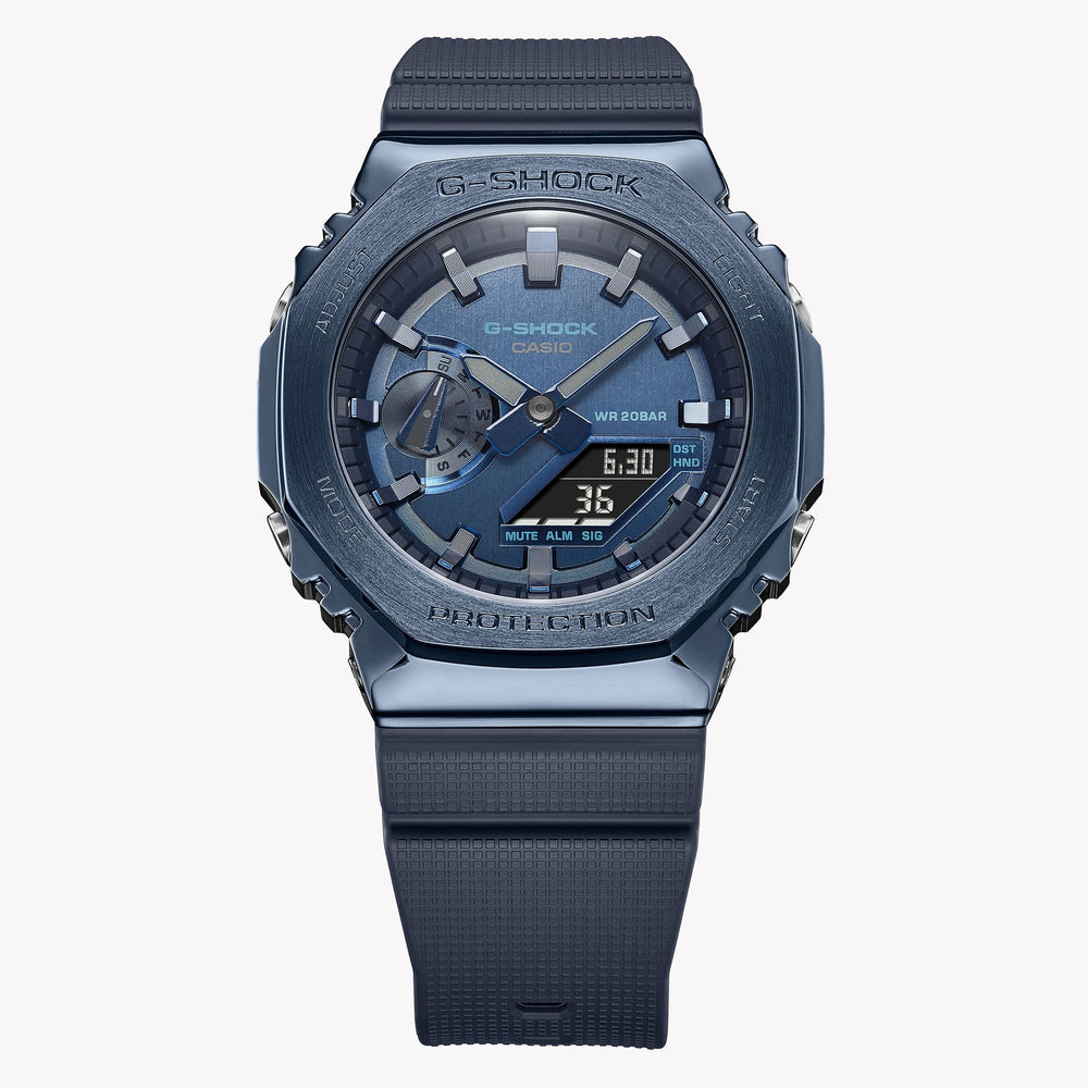 Casio G-Shock Men's Blue Resin & Stainless Steel Watch | Gm-2100n-2aer by i-watch