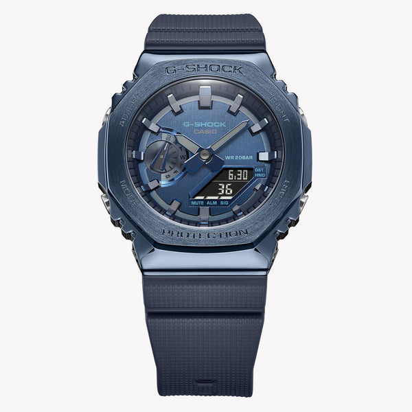 Casio G-Shock Men's Blue Resin & Stainless Steel Watch | Gm-2100n-2aer by i-watch