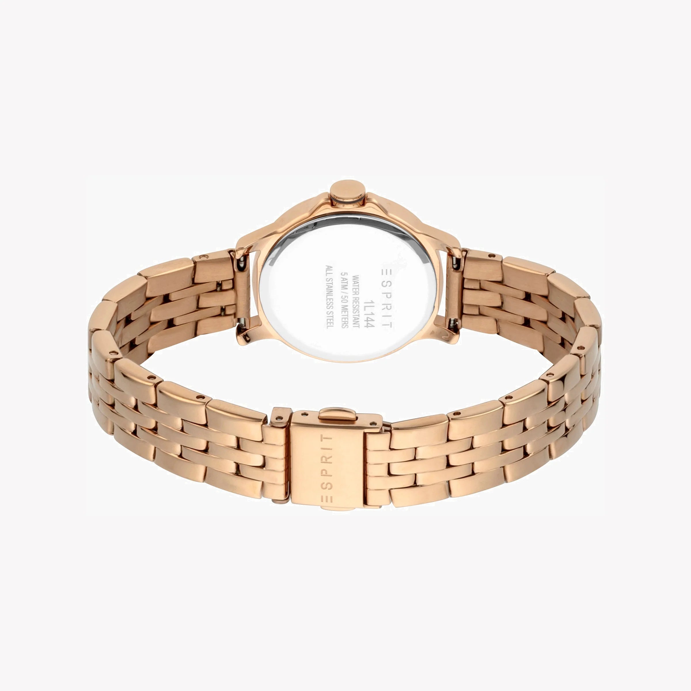 ESPRIT Women's Watch with Rose Gold Stainless Steel Case and Rose Gold Stainless Steel Band