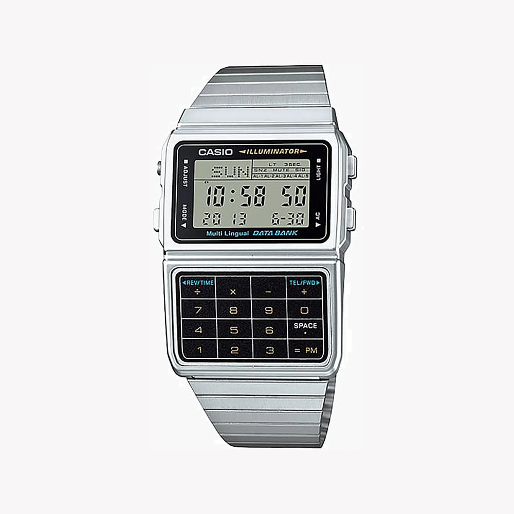 Casio Men's Silver Resin Watch, Digital Dial | Dbc-611-1 by i-watch