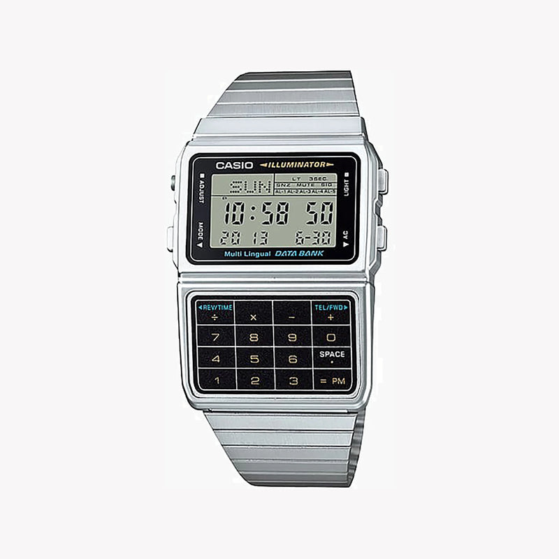 Casio Men's Silver Resin Watch, Digital Dial | Dbc-611-1 by i-watch