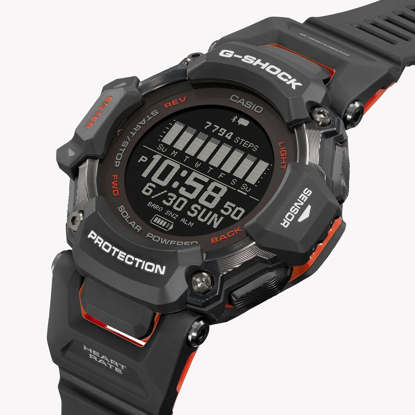 CASIO G-SHOCK GBD-H2000-1A G-SQUAD - Heart Rate Monitor Men's Watch