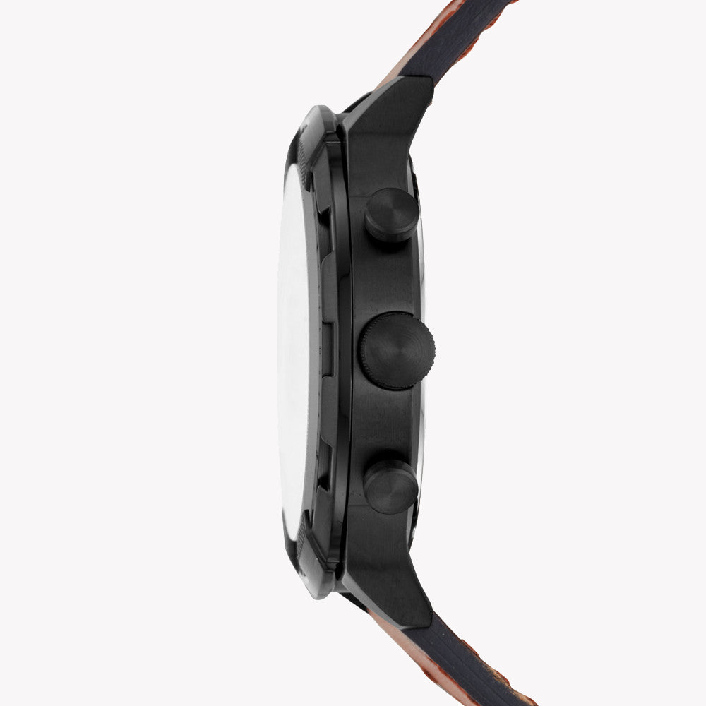 FOSSIL FS5714 TIMELESS ELEGANCE - SOPHISTICATED MEN'S WATCH WITH BLACK DIAL & BROWN LEATHER STRAP-i-Watch-2