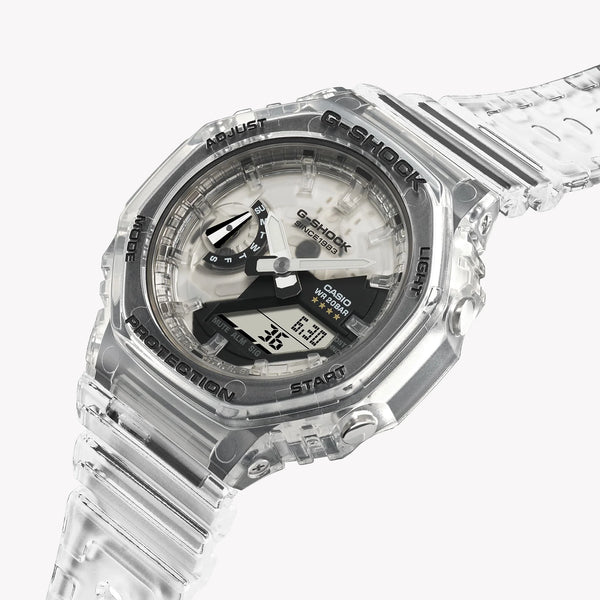 G-Shock Women's White Resin Watch, Silver Dial | Gma-S2140rx-7adr by i-watch