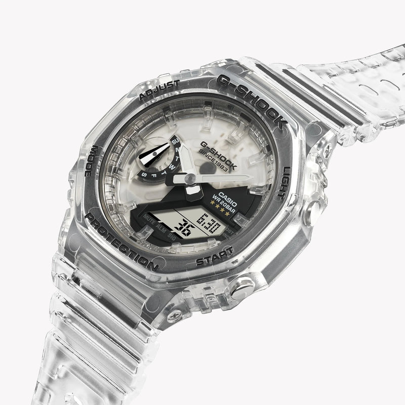 G-Shock Women's White Resin Watch, Silver Dial | Gma-S2140rx-7adr by i-watch