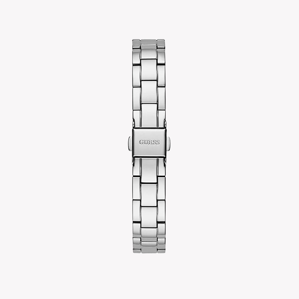 Guess Women's Silver Stainless Steel Watch, White Dial | Gw0413l1 by i-watch