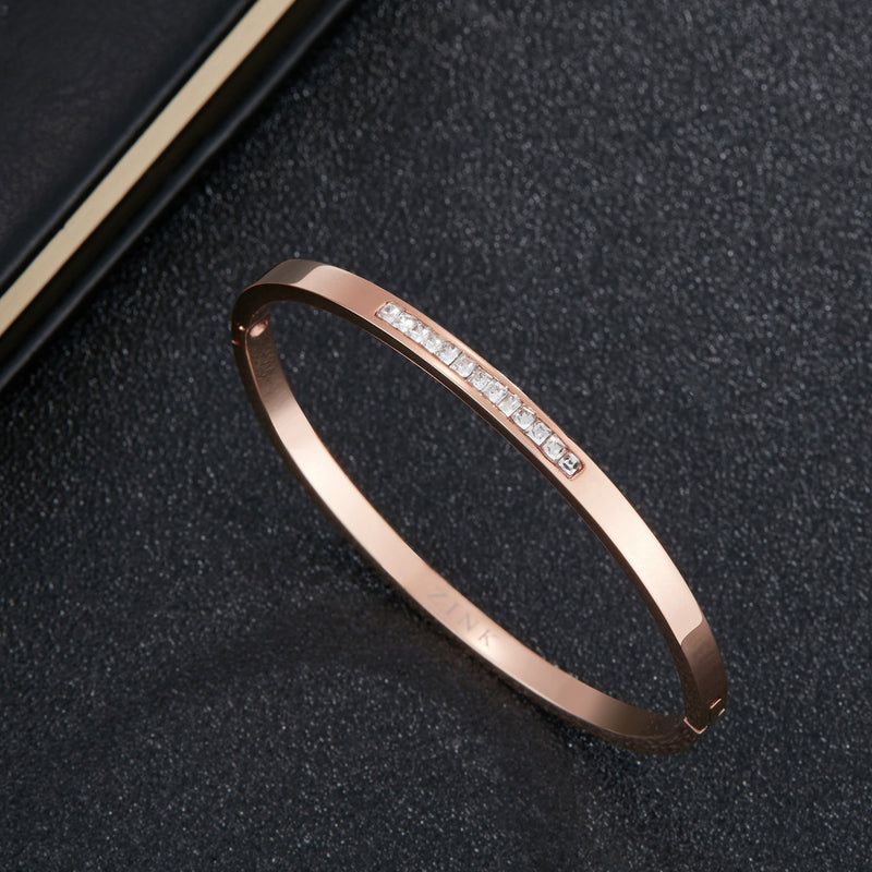 Zink Women's Rose Gold Stainless Steel Bracelet | Zfbr002rgs by i-watch