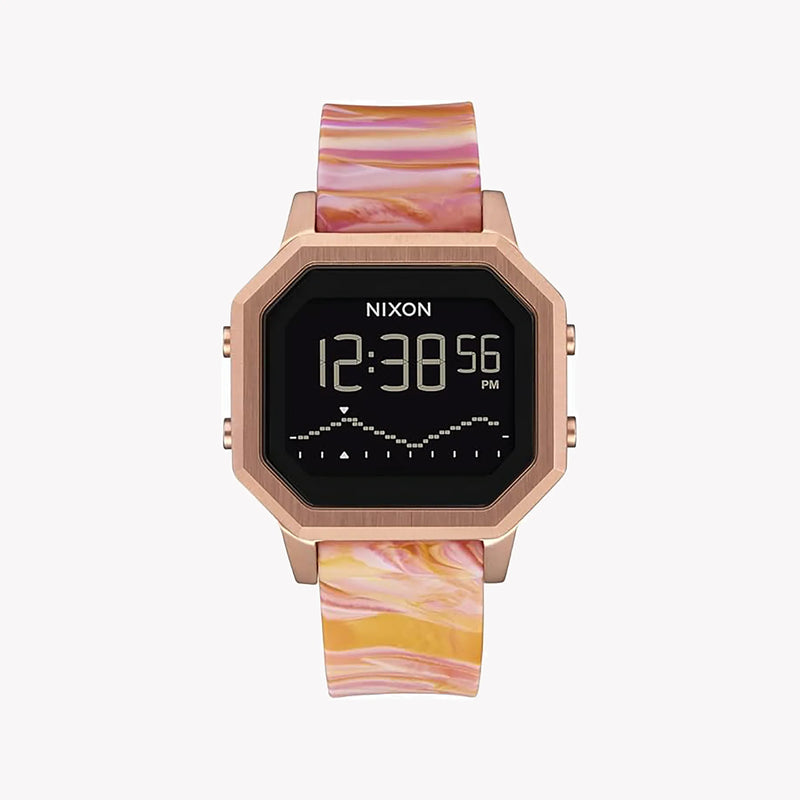 Nixon Unisex Pink Rubber Watch, Plastic Case | A1211-5069 by i-watch